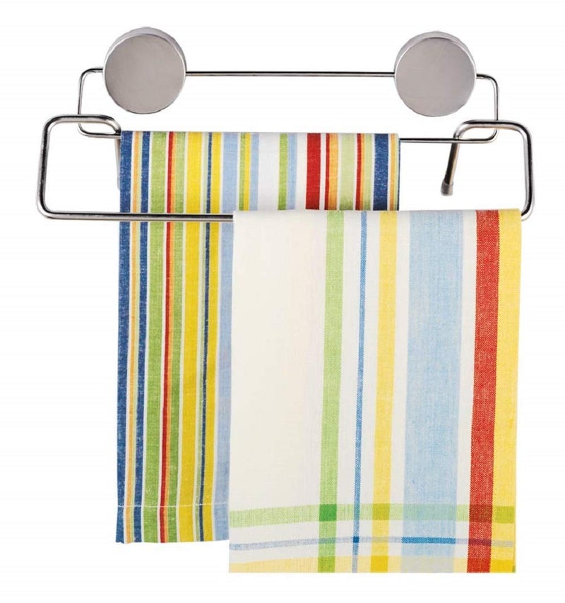 Better Houseware 2409 Magnetic Double Towel Bar  Stainless - Image 1